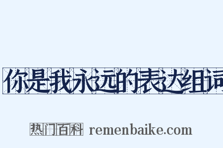 你是我永远的表达组词是什么意思的图片